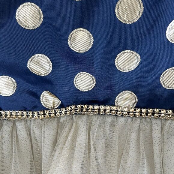 SWEET HEART ROSE NAVY & GOLD MATCHING COAT & DRESS - Picture 12 of 12